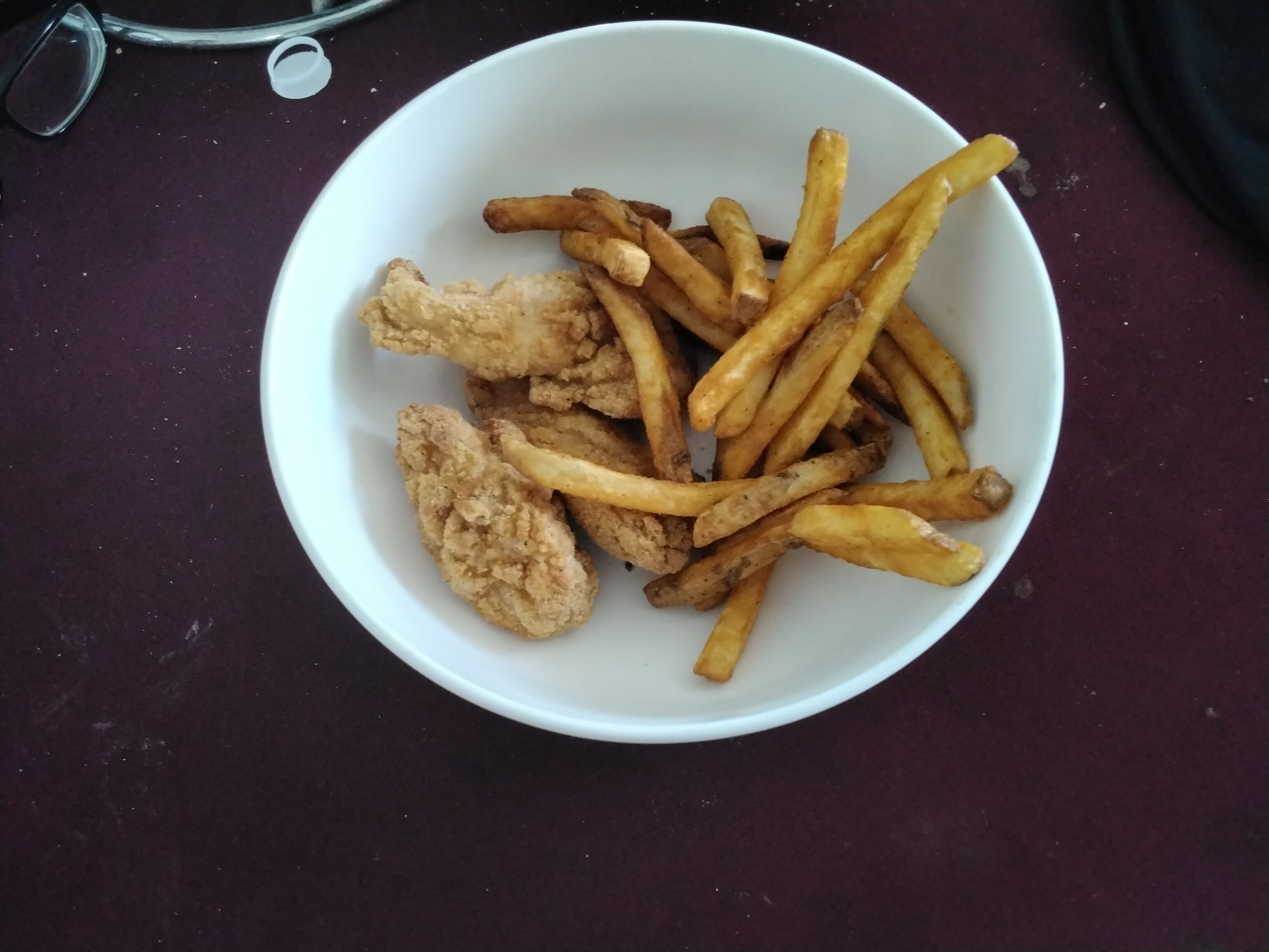 Fries and chicken